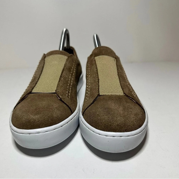 Garnet Hill Size 36 (US-6) Green Suede Leather Zora Slip On Sneakers (250 Box 29 - Picture 6 of 9